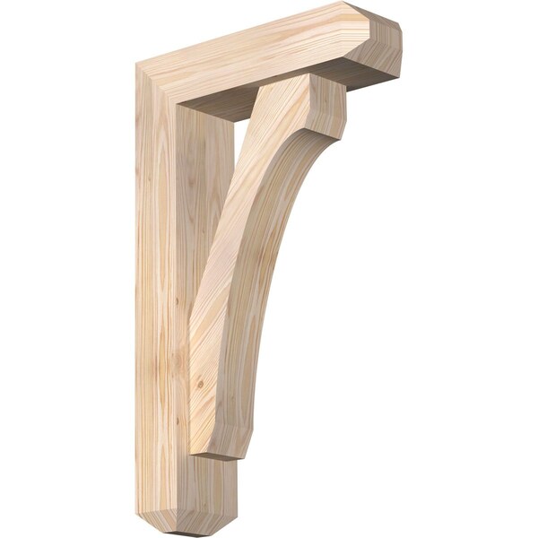 Ekena Millwork Legacy Craftsman Smooth Bracket w/ Offset Brace, Douglas Fir, 5 1/2"W x 18"D x 30"H BKT0604X18X30LEC04SDF - main
